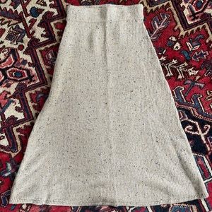 Zara Flecked Wool Skirt